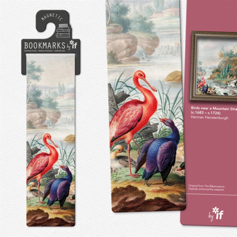 Classics Magnetic Bookmarks - Birds near a Mountain Stream