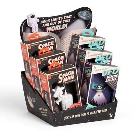 Spaceman & UFO Book Light Starter Pack