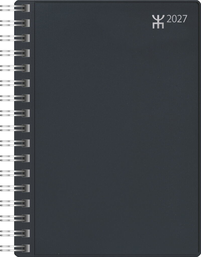 Agenda - Veckokalender A6 Svart Plast FSC