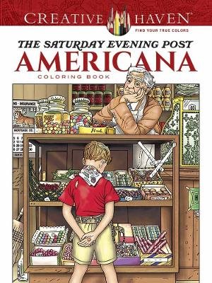 Creative haven the saturday evening post americana coloring book