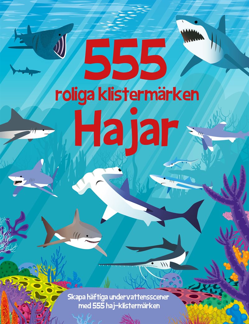 555 roliga klistermärken : Hajar