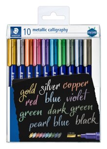 Metallic kalligrafi 2,8 mm, 10 färger