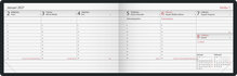 Bordskalender - Lilla Plan Svart Plast FSC
