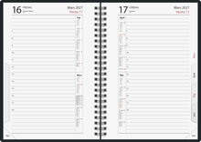 Agenda - Timdagbok Röd/Svart FSC