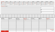 Bordskalender - Veckoblock FSC