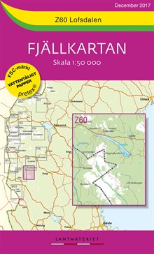 Z60 Lofsdalen Fjällkartan : Skala 1:50 000