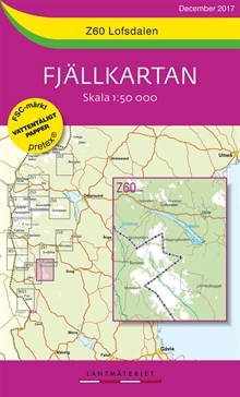 Z60 Lofsdalen Fjällkartan : Skala 1:50 000