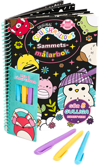 Squishmallows : Sammetsmålarbok